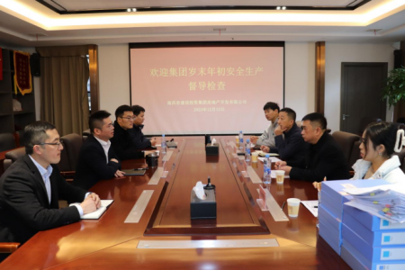 集团安管部一行赴williamhill英国官网地产公司开展 岁末年初安全生产督导检查